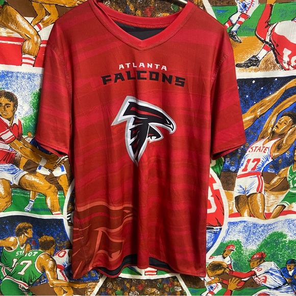Mens Large Atlanta Falcons Flag Football Reversible Jersey - Picture 2 of 6